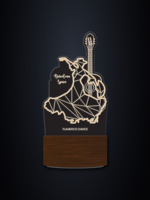  TPA923012-02(EG17010-DW-PC17010) Flamenco Dance LED Plaque 