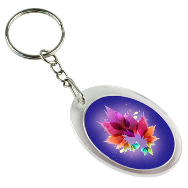 KC170818L Acrylic Plastic Keychain 