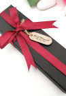 Packaging Box With Ribbon & Engraved Oval Tag
