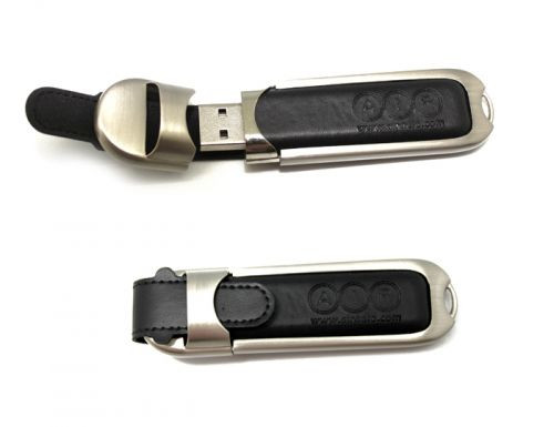 CGVDL1820-H Leather USB Flash Drive 