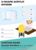 Acrylic Divider Custom Design For Social Distancing Type II - Acrylic Divider Custom Design For Social Distancing Type II