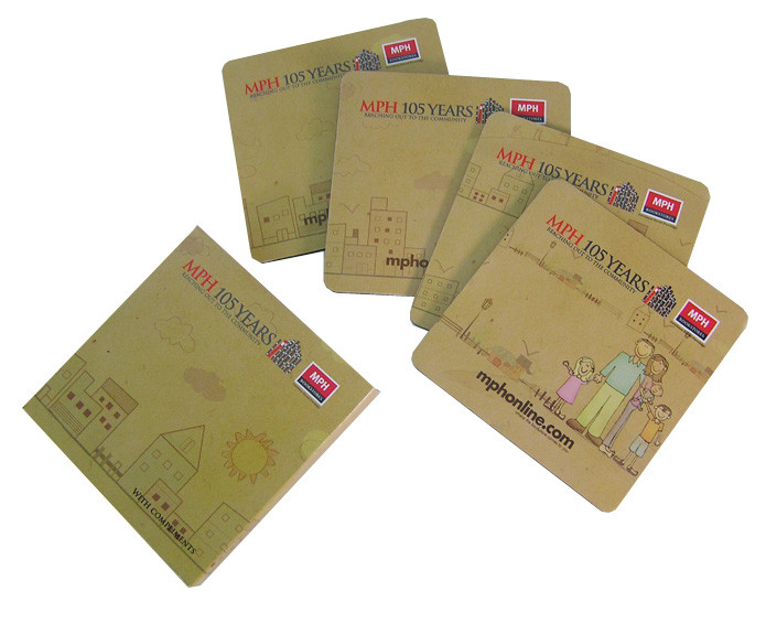 EVA Coaster Set With Gloss Lamination 1 Side 