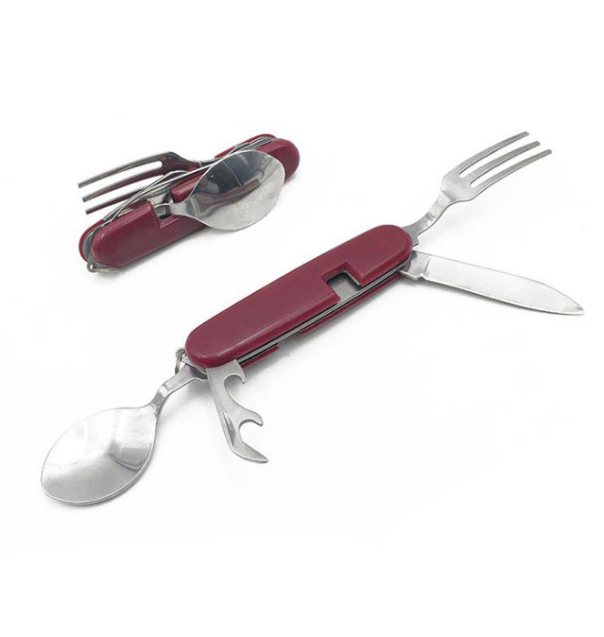 BSK52488 Multi-Function Tools With Spoon, Fork, Opener, Cutting Tool 