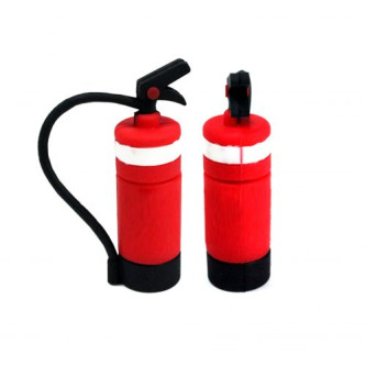 3D Fire Extinguisher PVC Rubber USB Flash Drive