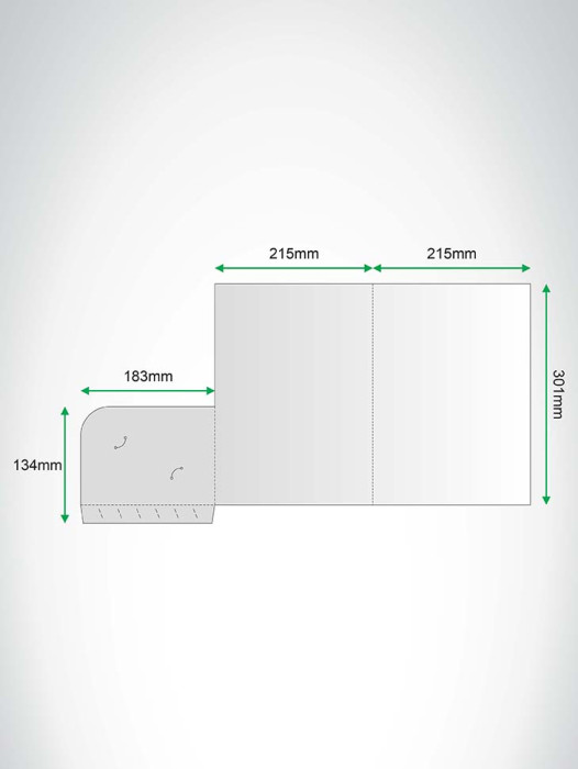 PP90010-1472 Artcard Corporate Folder With Custom Printing 