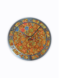 CKW923009 Wooden Batik Wall Clock 32cm CKW923009 Wooden Batik Wall Clock 32cm