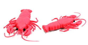 3D Lobster PVC Rubber USB Flash Drive 
