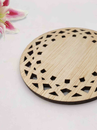 Geometry Wood Coaster