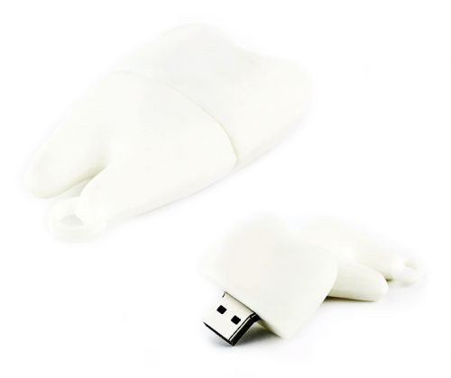 3D Tooth PVC Rubber USB Flash Drive 
