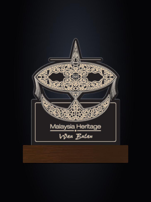 TPA923006-03(EG17013-DW-PC17013)Malaysia Heritage Wau Bulan LED Plaque 