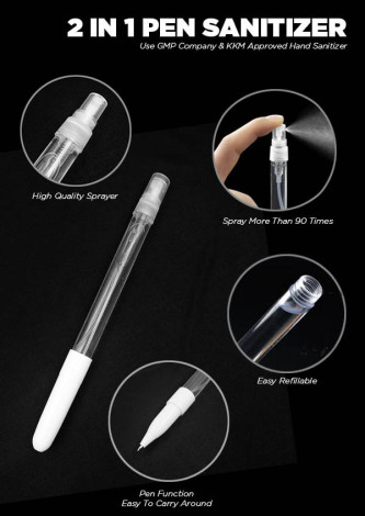WIP0396888BP-WH Hand Sanitizer Spray Pen