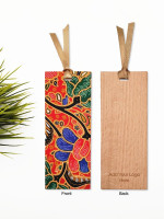 BMW923002-1 Batik Wood Bookmark 5.5cm X 14.4cm