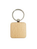 KWKC1645 Wooden Square Keychain - KWKC1645 Wooden Square Keychain