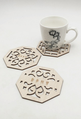 Chinese New Year Wood Coaster