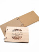 Custom Wooden Ring Binder Invitation Engraved Guest Book  - Custom Wooden Ring Binder Invitation Engraved Guest Book 