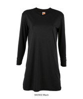 SK05 OREN Microfibre Eyelet V-Neck Long Sleeve Muslimah