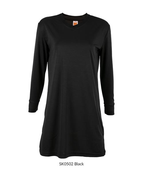 SK05 OREN Microfibre Eyelet V-Neck Long Sleeve Muslimah 