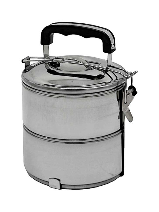 FCCE76105 Single Layer Stainless Steel 2 Tier Tiffin  