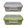 FCCE3766 Wheat Fiber Food Containers with Spoon & Fork - FCCE3766 Wheat Fiber Food Containers with Spoon & Fork