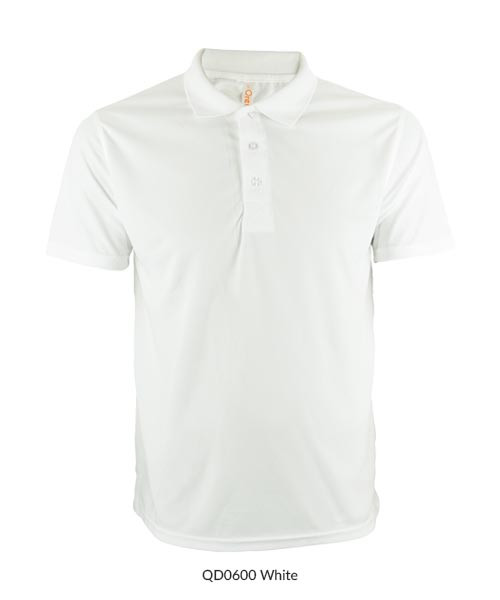 QD06 OREN Microfibre Eyelet Short Sleeve Polo Shirt 