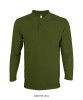 QD67 OREN Microfiber Eyelet Long Sleeve Polo Shirt - QD67 OREN Microfiber Eyelet Long Sleeve Polo Shirt
