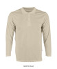 QD67 OREN Microfiber Eyelet Long Sleeve Polo Shirt - QD67 OREN Microfiber Eyelet Long Sleeve Polo Shirt