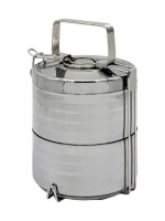 FCCE78107 Double Layer Stainless Steel 2 Tier Tiffin
