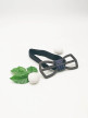 Minimalist Songket Wooden Bow Tie  - Minimalist Songket Wooden Bow Tie 