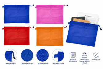 BGSF0332 PVC Zipper Document Bag