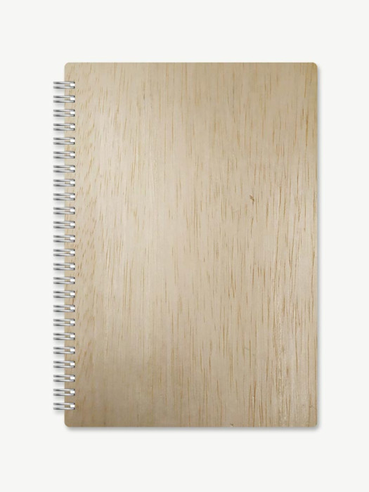 Wooden Spiral Notebooks Without Elastic Band 