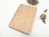 Wooden Spiral Notebooks Without Elastic Band - Wooden Spiral Notebooks Without Elastic Band