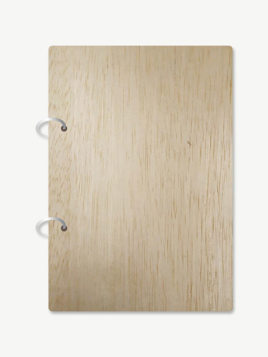 Wooden Eco Ring Exercise Notebook Without Elastic Band 