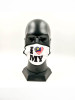 HG172133 2 Ply Face Mask Sublimation Printing Black Lining - HG172133 2 Ply Face Mask Sublimation Printing Black Lining
