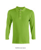 HC09 OREN CVC Honeycomb Long Sleeve Polo Shirt - HC09 OREN CVC Honeycomb Long Sleeve Polo Shirt