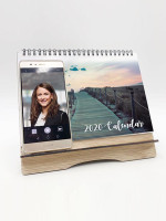 Premium Calendar Wood Phone Holder Custom Design