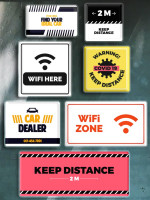 Car Sticker-Static Cling Sticker Window