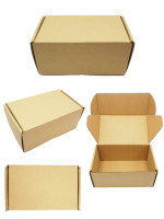 PC00041 25cm X 13.7cm X 11cm(In)  Small Brown Gift Box Corrugated 
