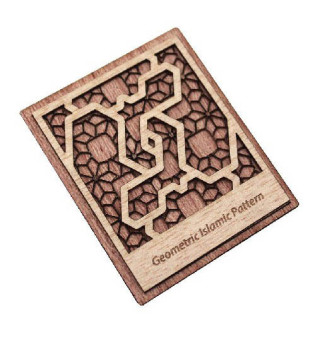 Islamic Motif Wooden Magnet Islamic Motif Wooden Magnet