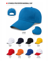 CP05 100% Polyester 5 Panel Baseball Caps