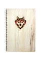 Wolf Wooden Notebook - Wolf Wooden Notebook