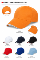 CP09 100% Polyester 6 Panel Baseball Caps