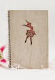 Ballerina Wooden Notebook - Ballerina Wooden Notebook