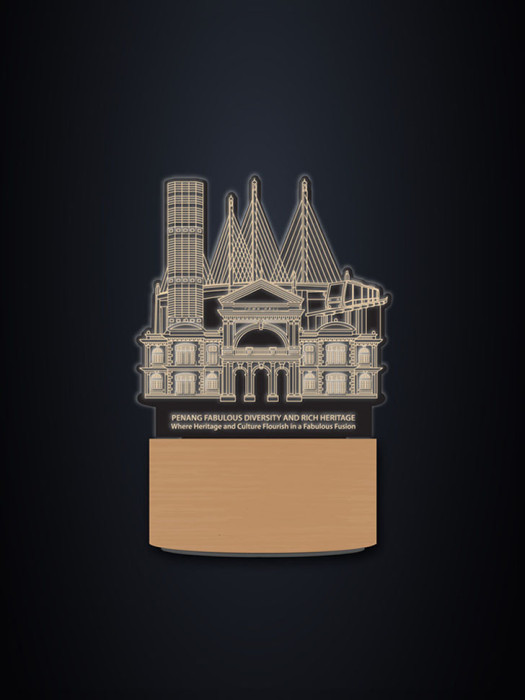 TPA923011-01(EG17010-LW-PC17010) Penang Skyline LED Plaque 