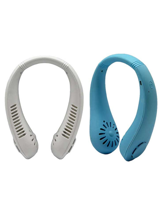 EGEP3463 Rechargeable Neck Fan Portable Bladeless for Outdoor Use (5X Speed) 