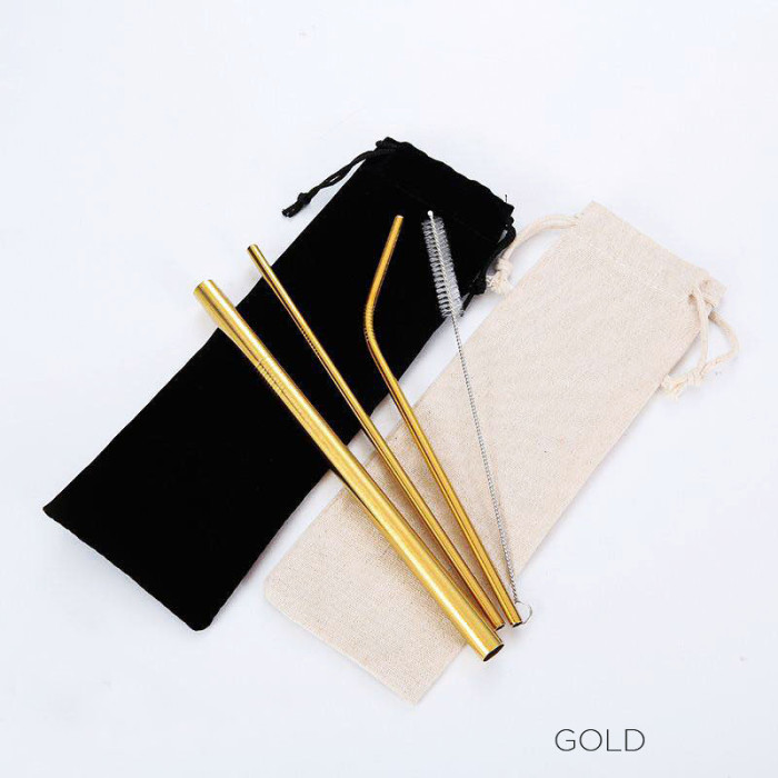  Pre-order Gold Metal Straw HH181202-GL 