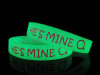 Glow in Dark Silicone Wristband With Ink Filled - Glow in Dark Silicone Wristband With Ink Filled