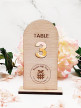 SGW923002 - Wood Table Number  - SGW923002 - Wood Table Number 