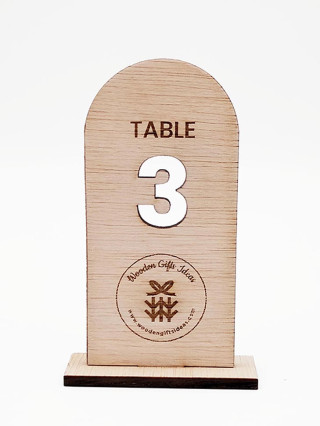 SGW923002 - Wood Table Number 