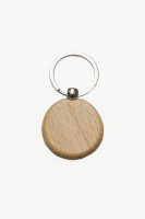 KWKC1544 Wooden Round Keychain 