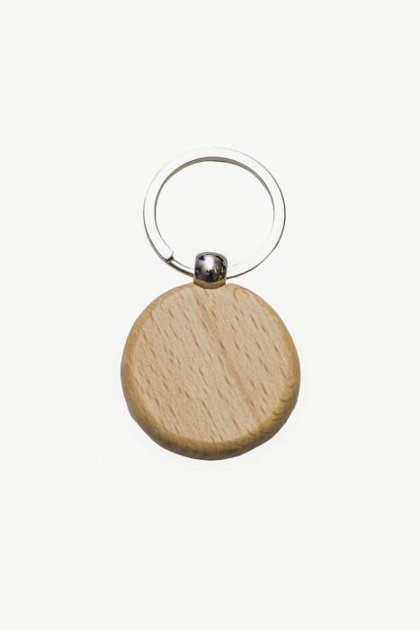 KWKC1544 Wooden Round Keychain  
